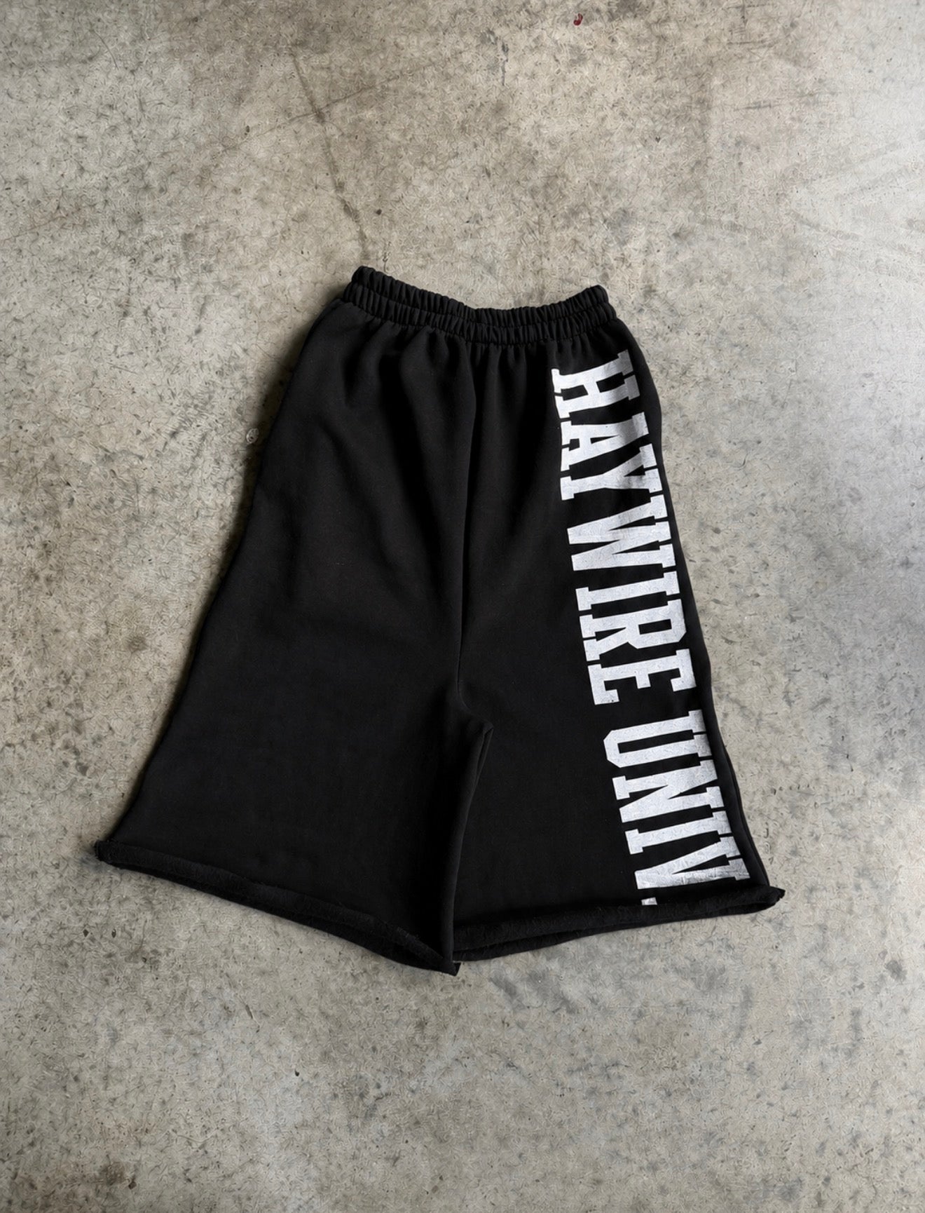 Black University Shorts
